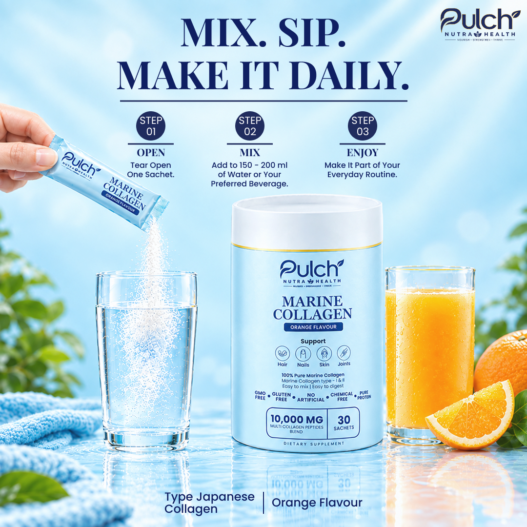 Pulch Marine Collagen Peptides – Orange Flavour