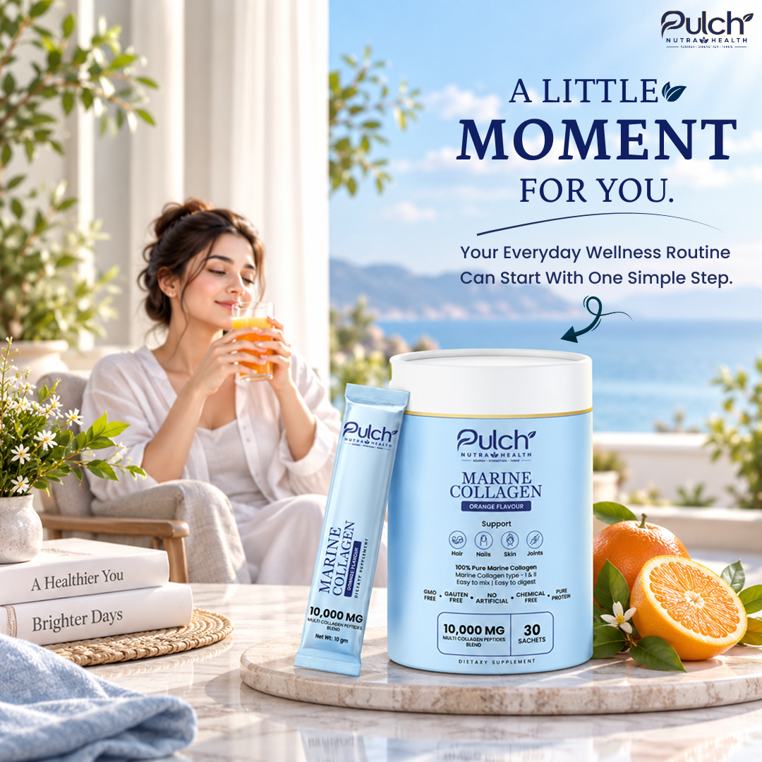 Pulch Marine Collagen Peptides – Orange Flavour