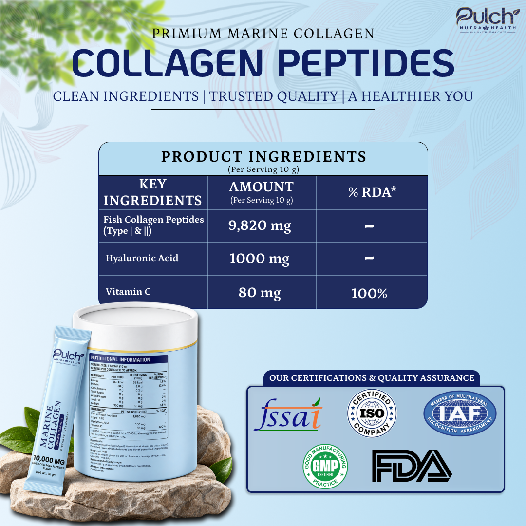 Pulch Marine Collagen Peptides – Orange Flavour
