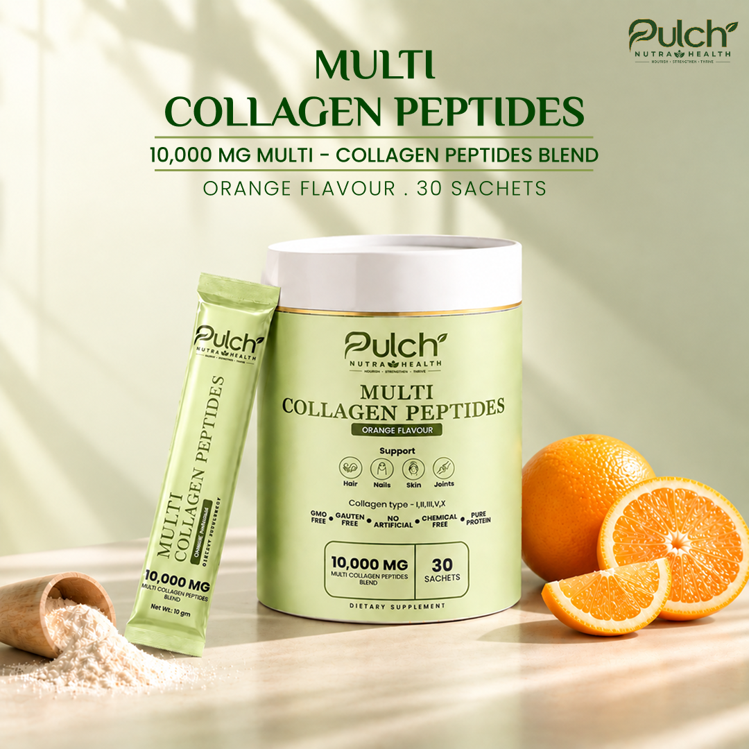 Pulch Multi Collagen Peptides – Orange Flavour