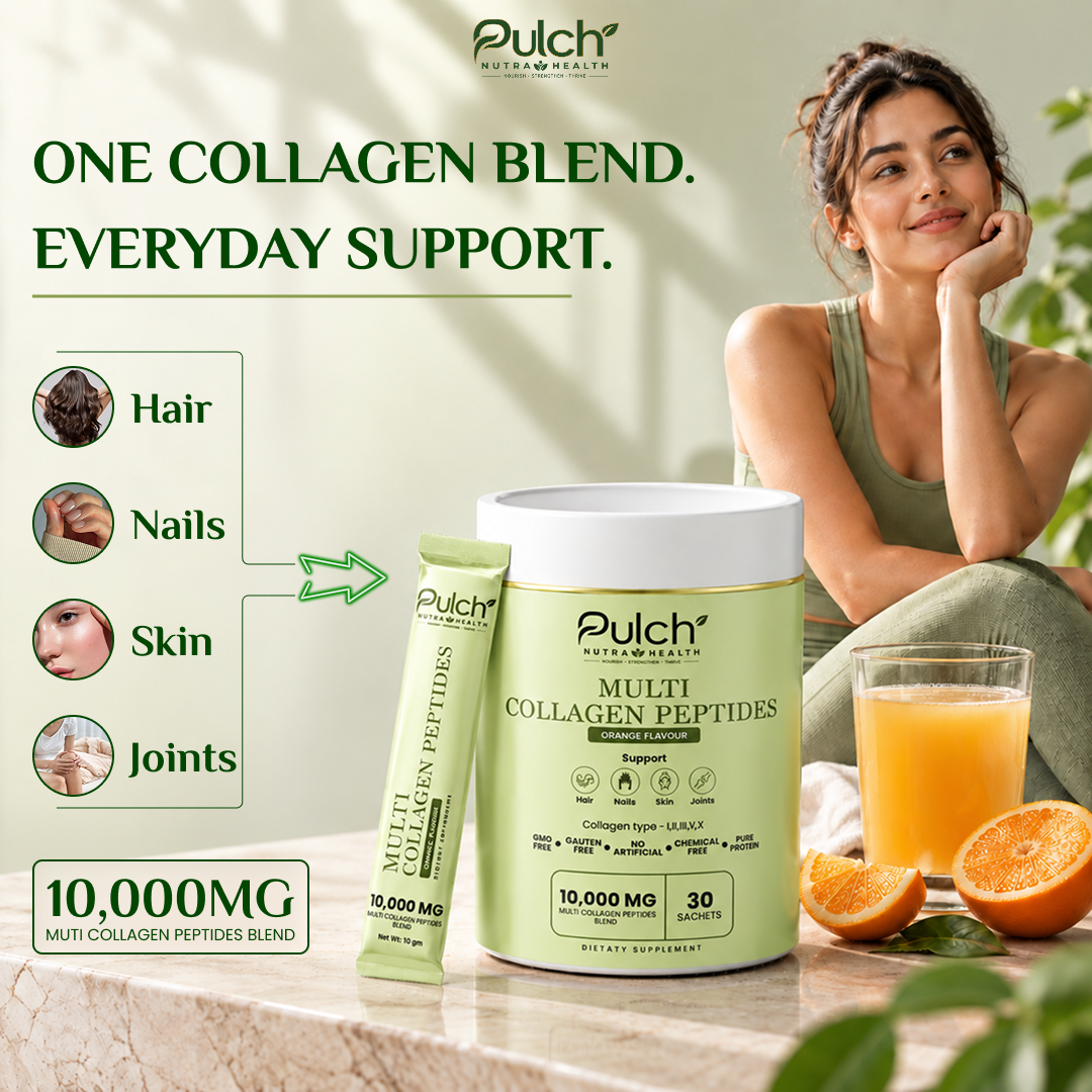 Pulch Multi Collagen Peptides – Orange Flavour