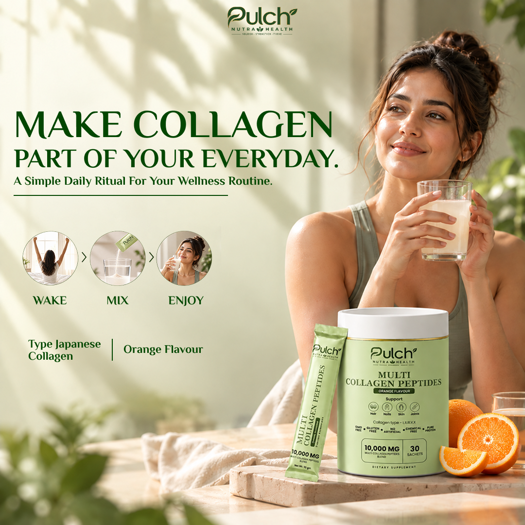 Pulch Multi Collagen Peptides – Orange Flavour