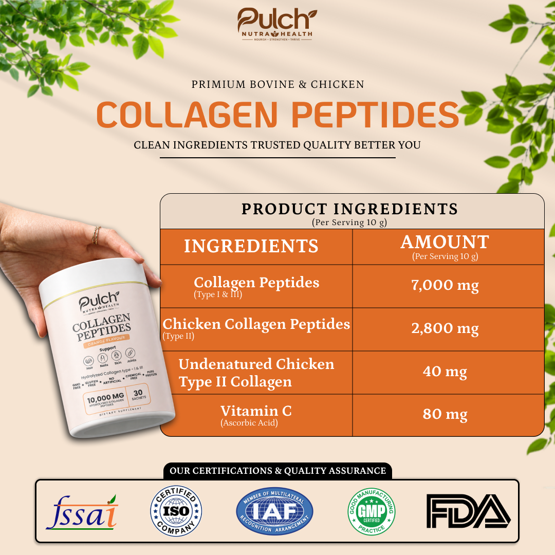 Pulch Collagen Peptides – Orange Flavour