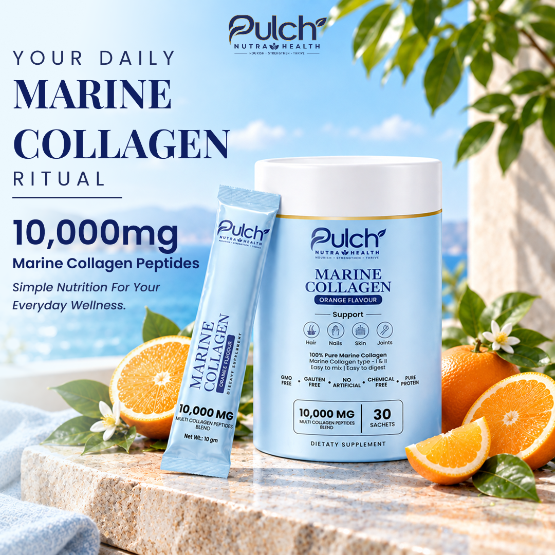Pulch Marine Collagen Peptides – Orange Flavour